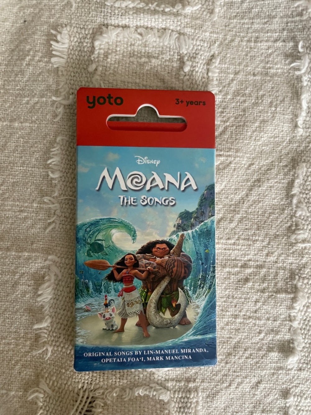 Yoto Disney Moana The Songs Audio Card - Blue & Red NWT